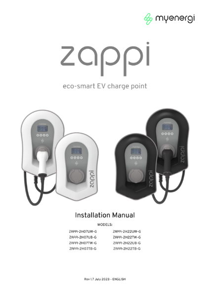 zappi 2.1 Installation Manual