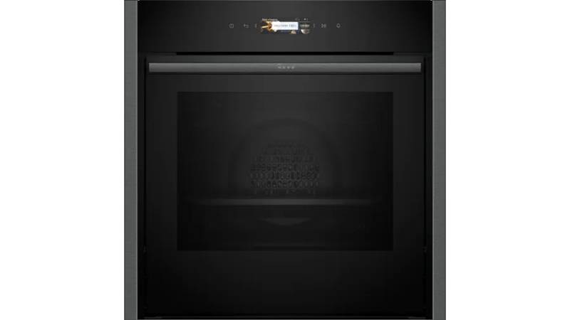 Single oven Slide & Hide door Graphite grey trim