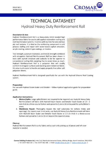 Cromar-Hydrosil-Reinforcement-Roll