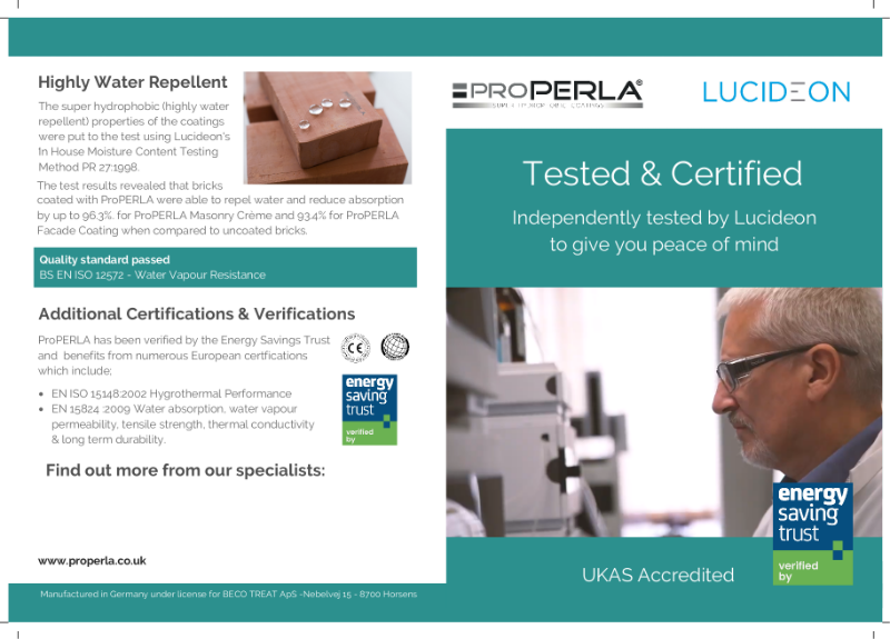 ProPERLA -  Tested & Certified