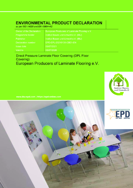 Environmental Product Declaration (EPD) - Laminate Flooring