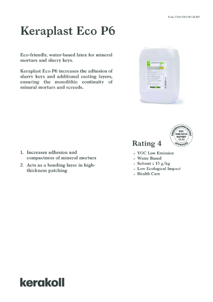 Keraplast Eco P6 - TDS