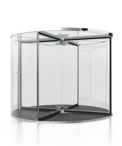 Boon Edam Crystal Tourniket | All Glass Revolving Door - Automatic, Power-Assisted or Manual Door