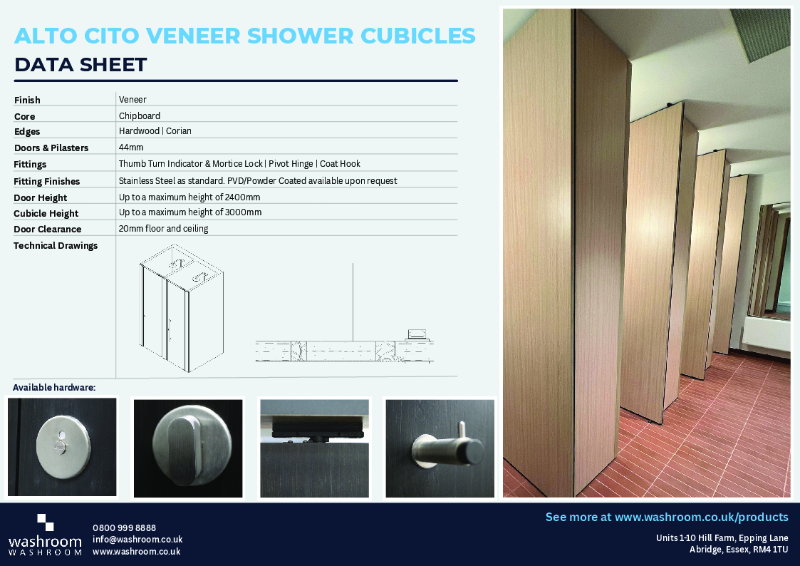 Alto Cito Veneer Shower Cubicles