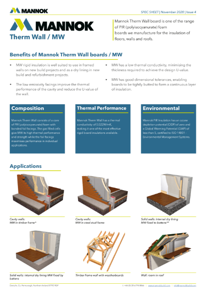 Mannok Therm Wall - MW TDS