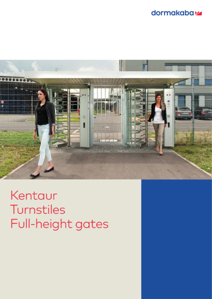 Kentaur Full-height turnstiles and full-height gates