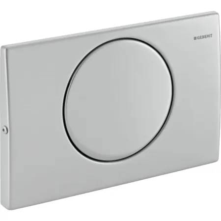 Geberit Delta10 Flush Plate For Stop-And-Go Flush, Round, Screwable