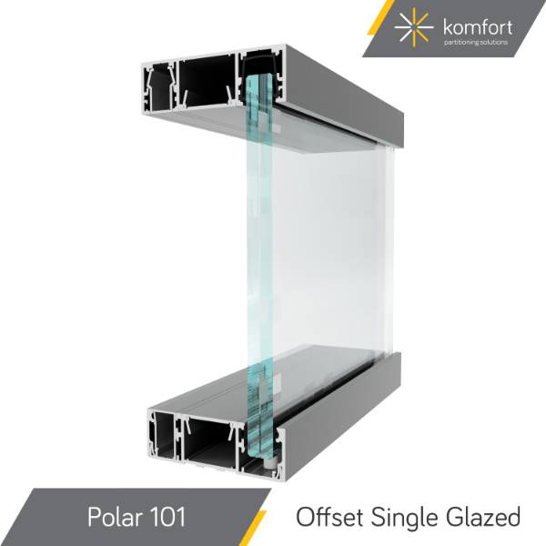 Komfort | Polar 101 | Offset Single Glazed Partitioning