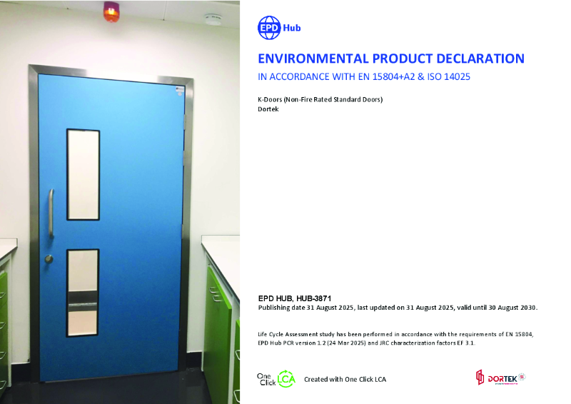 Environmental Product Declaration - (Non-Fire Rated Standard Doors)