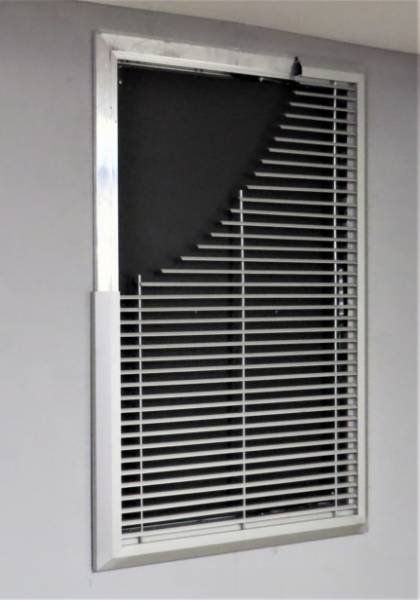 AVANTAGE MP -  Automatic Smoke Control Damper (AOV) - 60-90-120 minutes, with "aesthetic design" grille option - Motorized Smoke Control Shutter