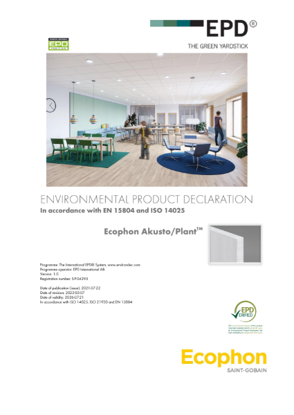 Akusto - Plant - Environmental Product Declaration - 2023