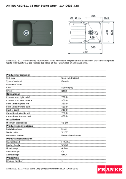 Product Sheet 114.0633.738