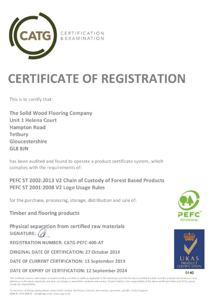 PEFC Certification 