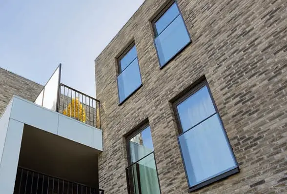 SOLEAL Next Aluminium Juliet Guarding System - Integrated Glass Balustrade for Commercial Window and Door Systems