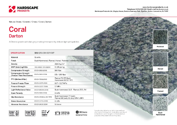 Coral Darton Hardscape Datasheet