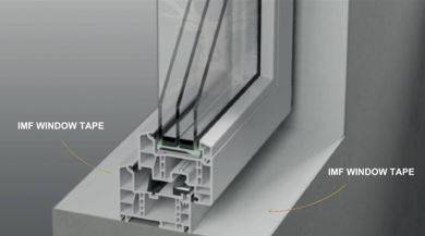 Intelligent Membranes Airtight Fleece Tape 75mm/100 mm/150mm/200mm - Airtight Window & Doors Sealing Tapes