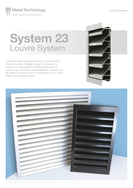 System 23 Aluminium Louvres