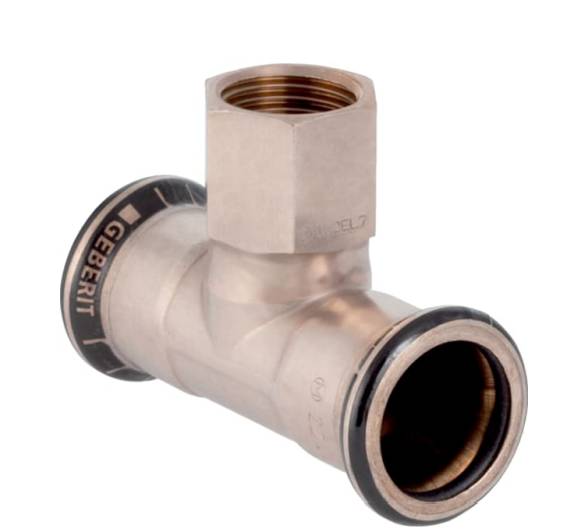 Geberit Mapress CuNiFe T-Piece With Female Thread