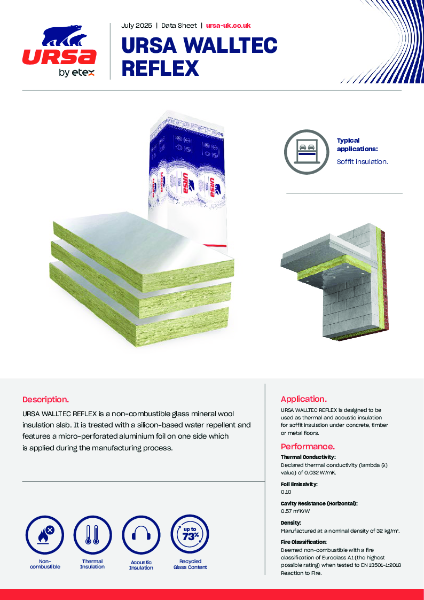 URSA WALLTEC REFLEX - Datasheet