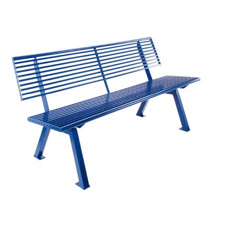 Cologne Steel Bench - With Backrest