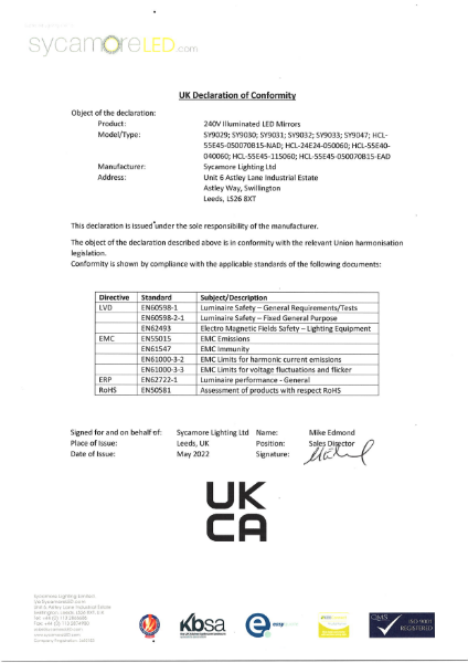 Statement of compliance