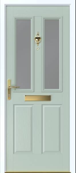 2 Panel 2 Square - Fire Doorset (Open Out)