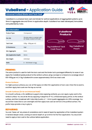 Vuba Vert - Polyurethane Screed | Vuba Chemical Innovations Ltd | BIM ...
