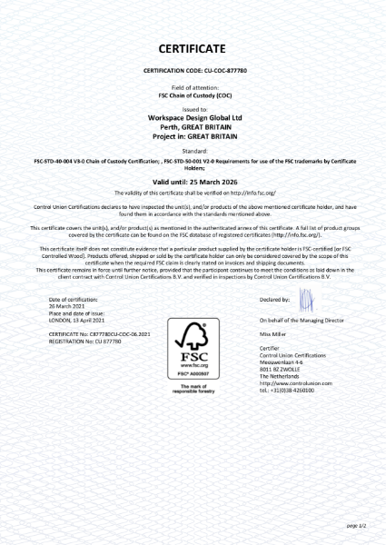 FSC Certificate 