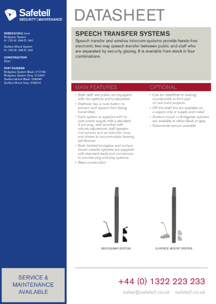 Speech Transfer Systems