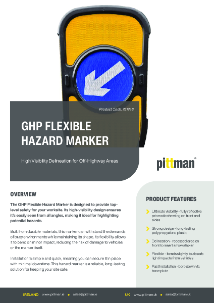 GHP Flexible Hazard Marker - Data Sheet