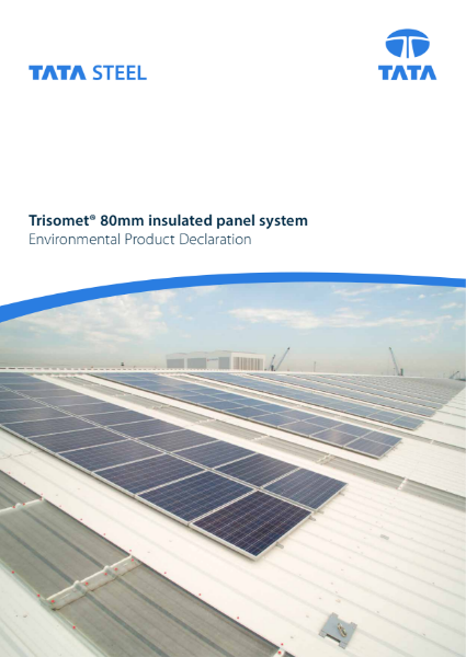EPD Trisomet 80mm Insulating Roof & Wall Panel