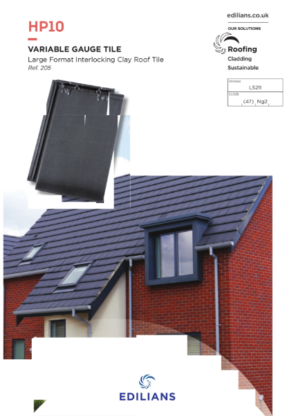 Edilians HP10 Large Format Clay Roof Tile