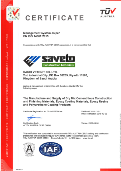 Management System as per ISO 14001:2015