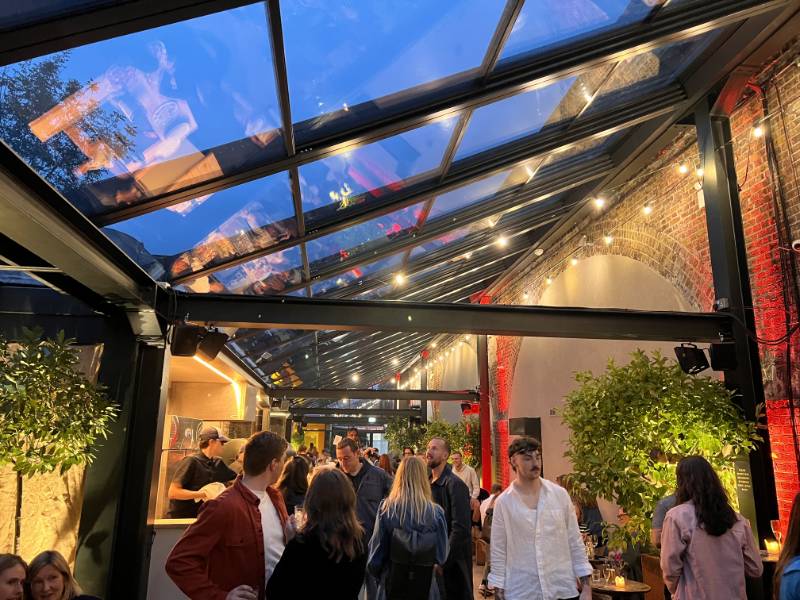 Retractable Glass Roof at The Hawk's Nest