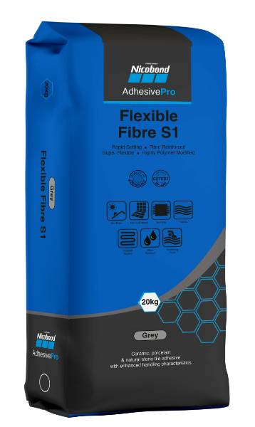 Nicobond Flexible Fibre S1 Adhesive - Tile Adhesive