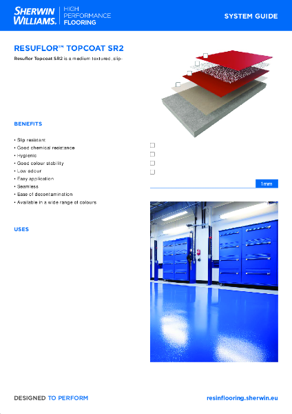 Resin Flooring System Resuflor™ Topcoat SR2 System Guide