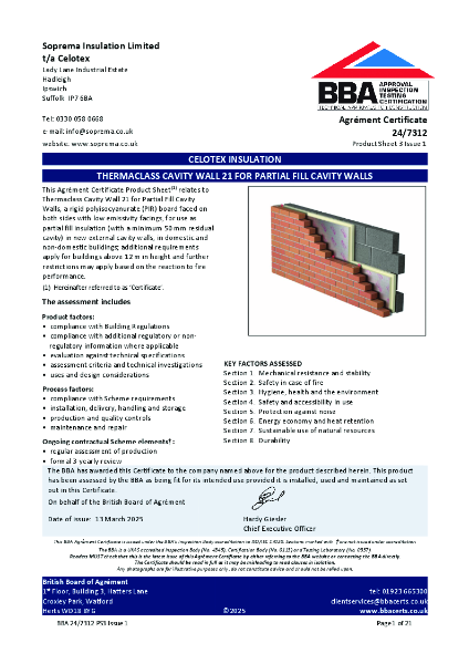 BBA Agrément Certificate