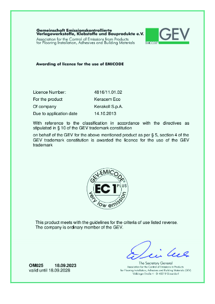 Keracem Eco - EC1 Plus