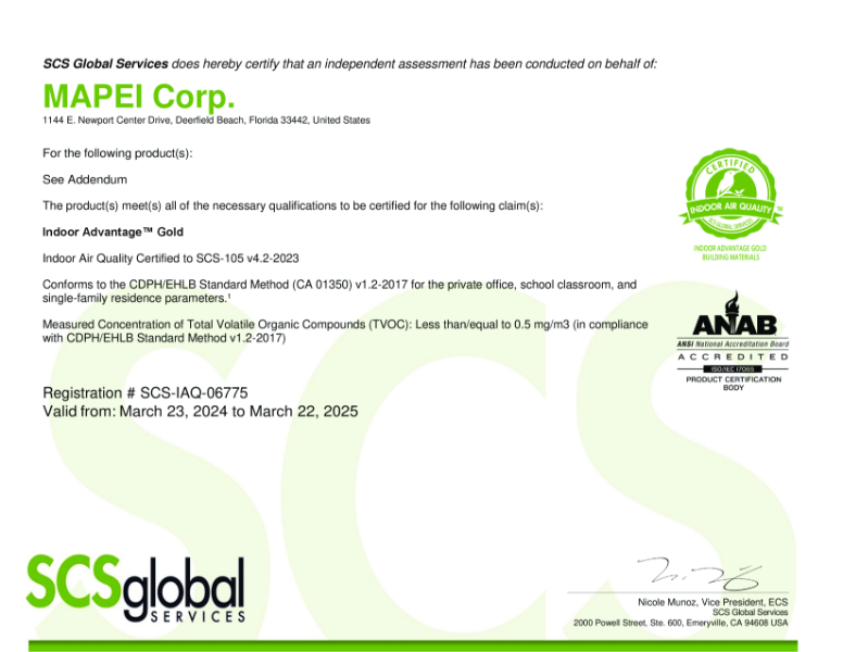 Indoor Advantage™ Gold SCS-IAQ-06775