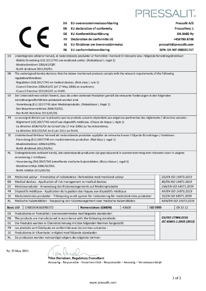 EU declaration of conformity