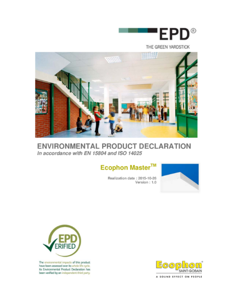 Master Environmental Product Declaration