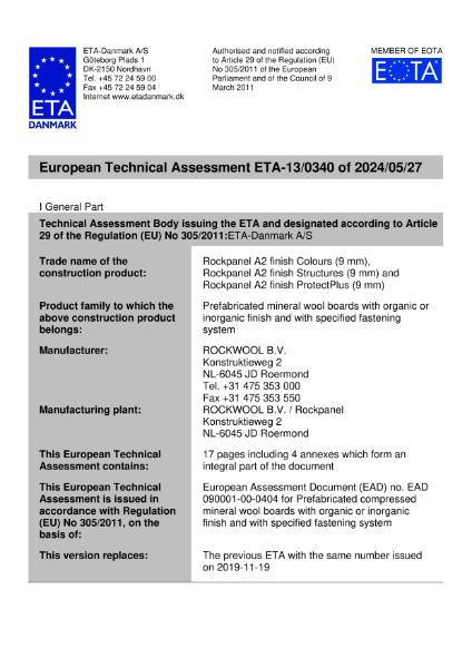 European Technical Approval (ETA)