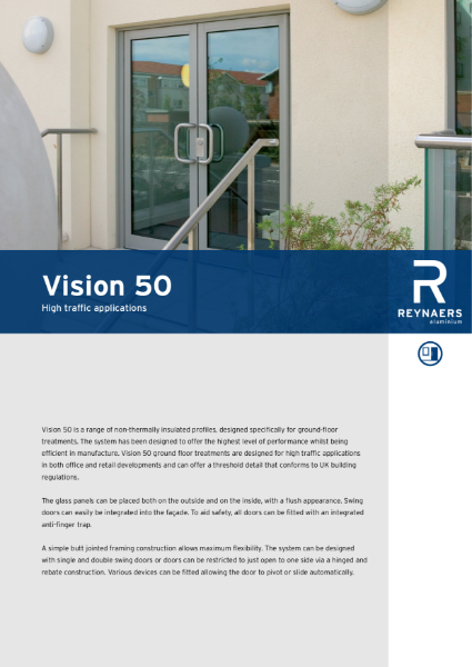 Aluminium Door System - Vision 50