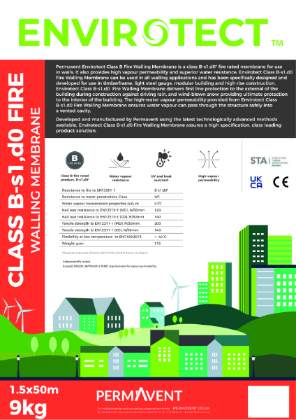Permavent Class B W1 Breather Membrane - Product Data Sheet