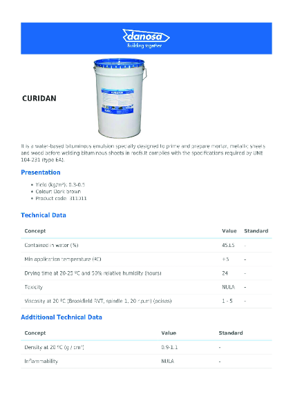 Danosa - CURIDAN _ 25kg