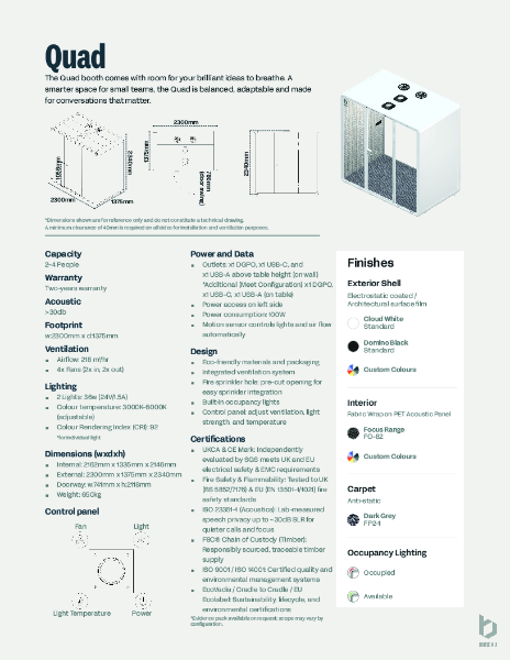 Bureau_Quad_Spec Sheet_UK