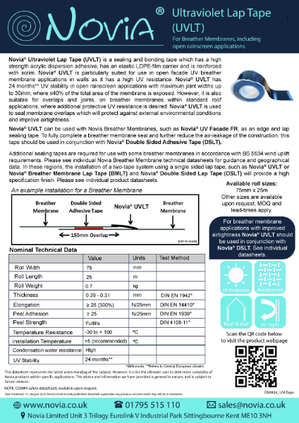 Novia Ultraviolet Lap Tape ( UVLT)