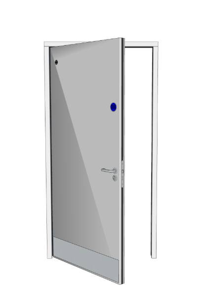 Lamdoor Ambulant W/C Single - PVC Postformed Medium Duty Doorset
