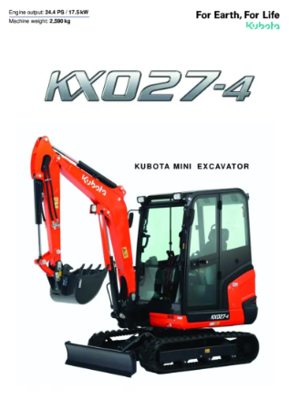 Kubota KX27-4 Brosjyre