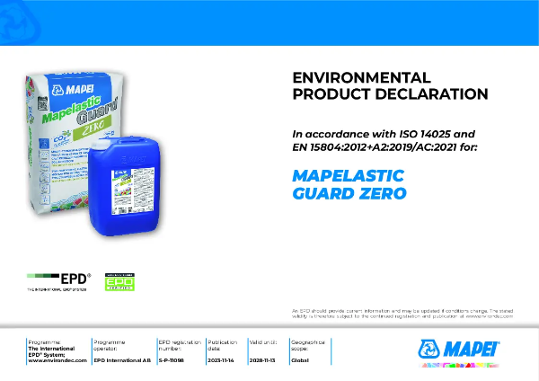 EPD-IES-0011098:001 (S-P-11098) Mapelastic Guard Zero.pdf | Mapei S.p.A ...